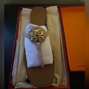 Tory Burch Mini Miller Leather Thong Sandal